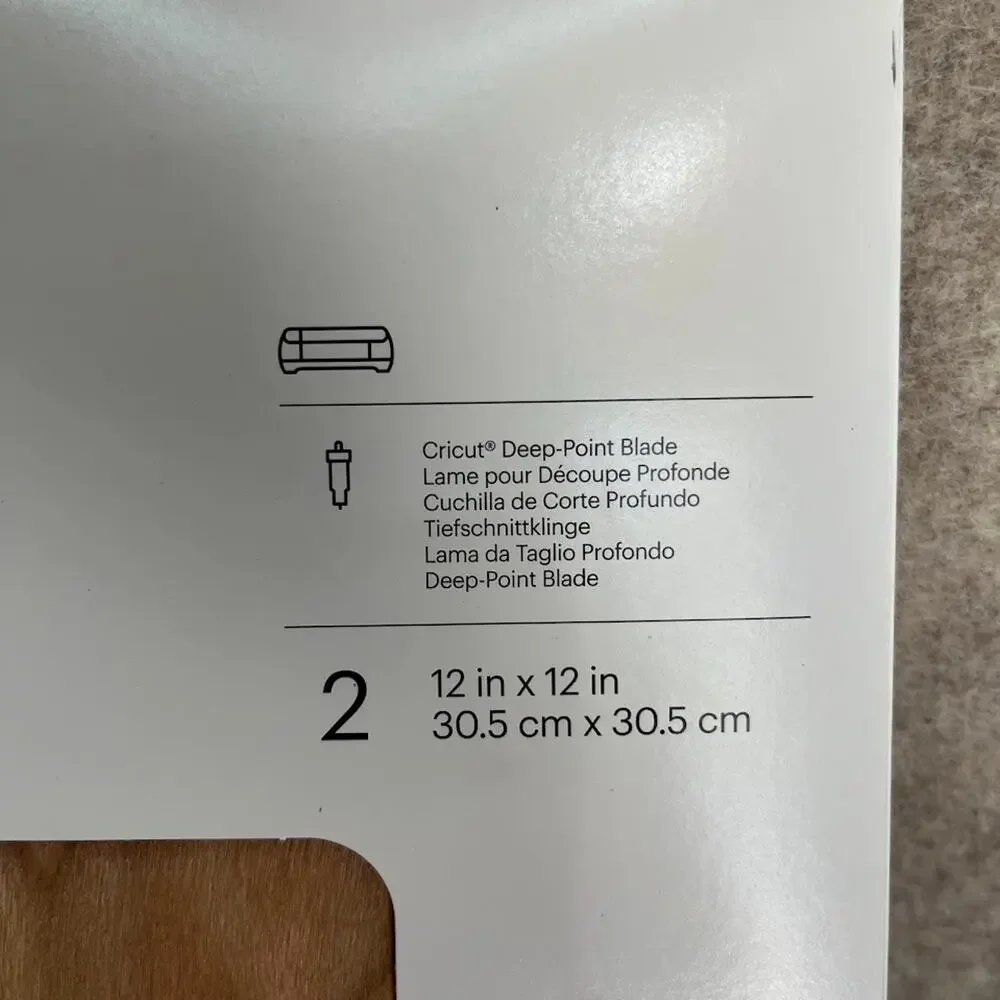 Cricut Natural Wood Cherry Veneer (2)‎ 12x12 SHEETS